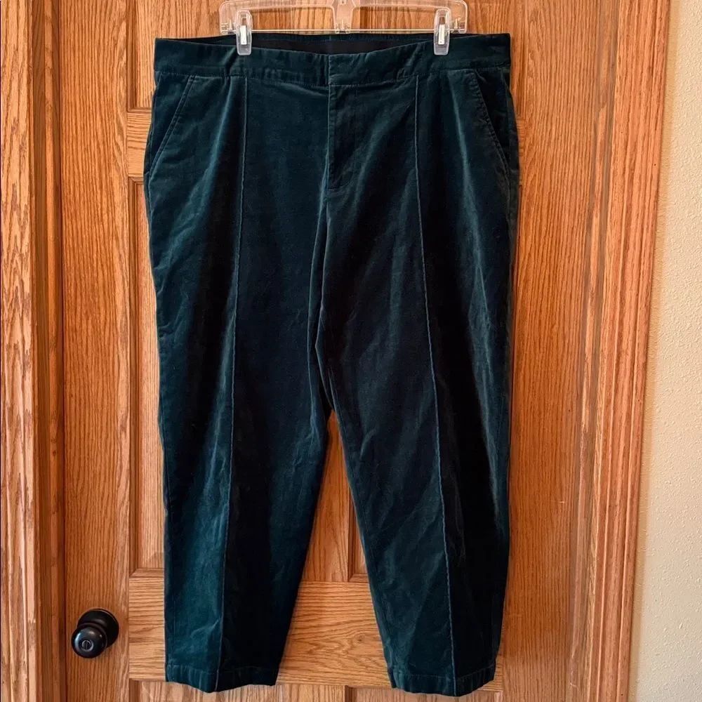LANDS' END Velvet High Rise Pintuck Pants - Picture 9 of 15